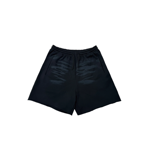 FADED SWEAT SHORTS (BLACK)