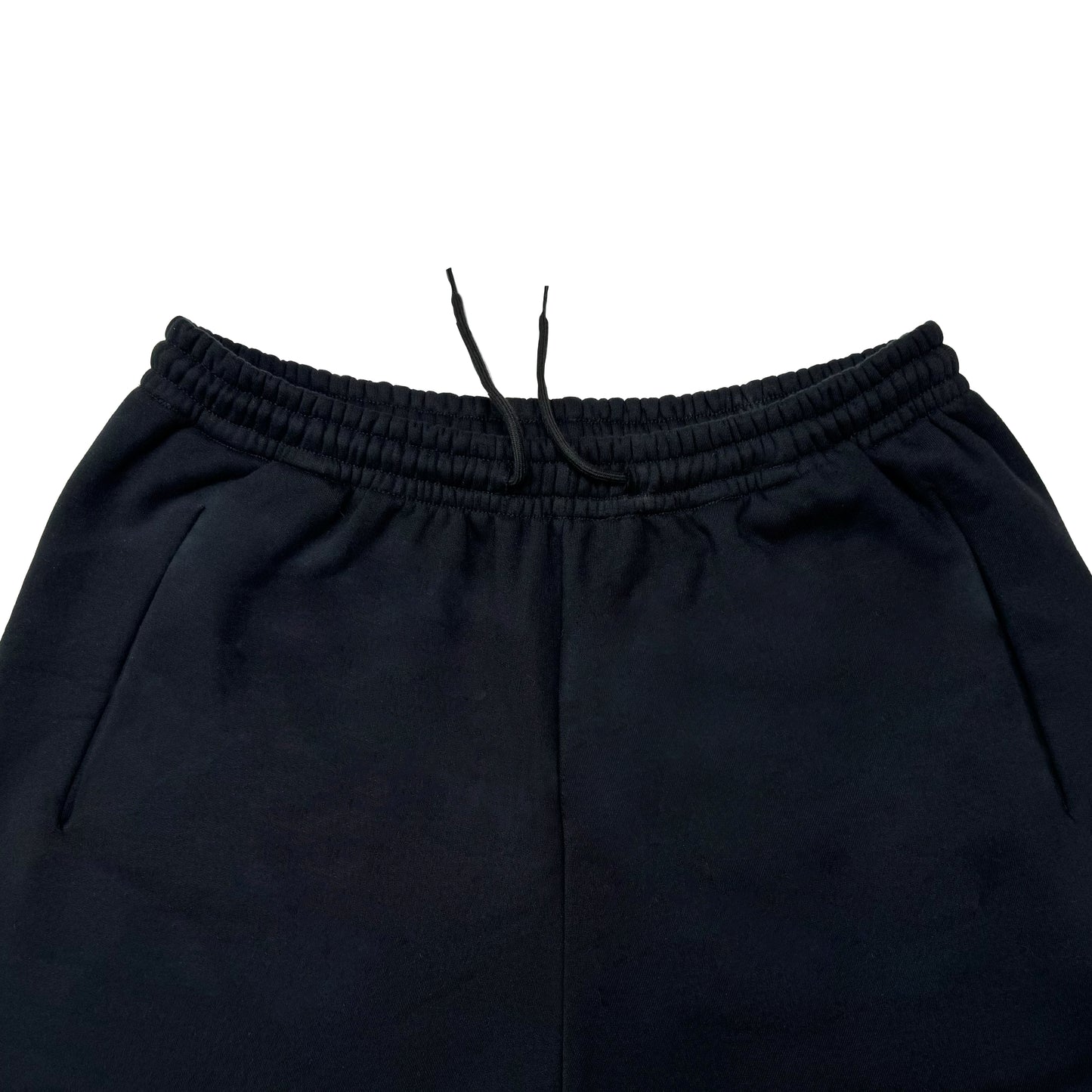 FADED SWEAT SHORTS PLAIN (BLACK)