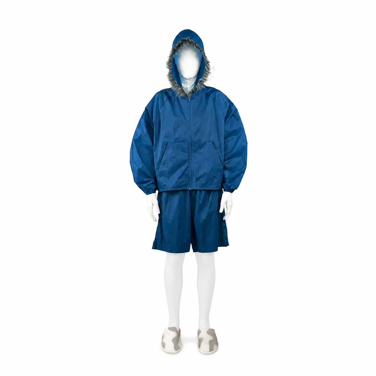 VENT HOODED JACKET(BLUE)