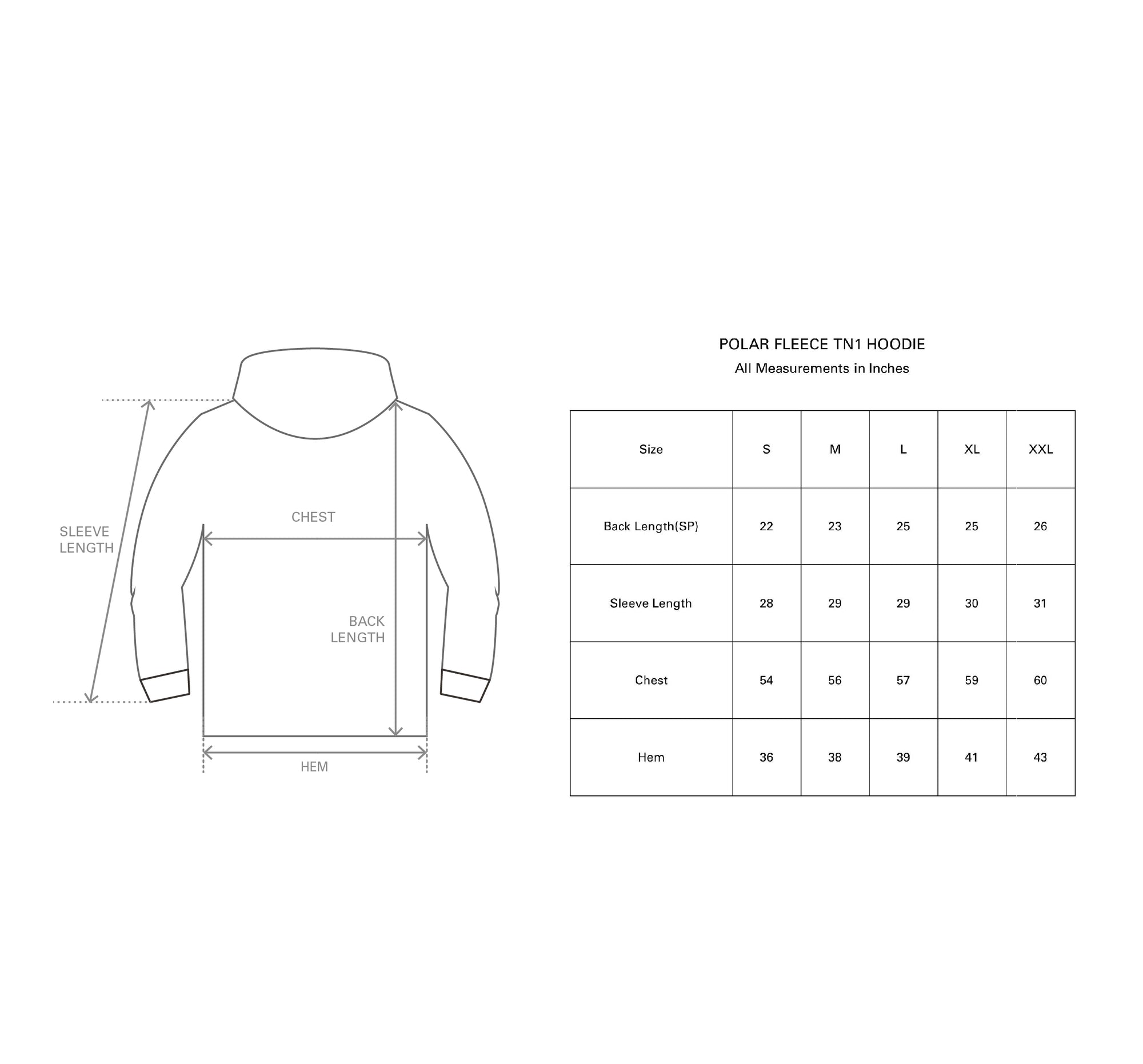 DOUBLE LAYERED TN1 HOODIE (GREY&PURPLE) size guide