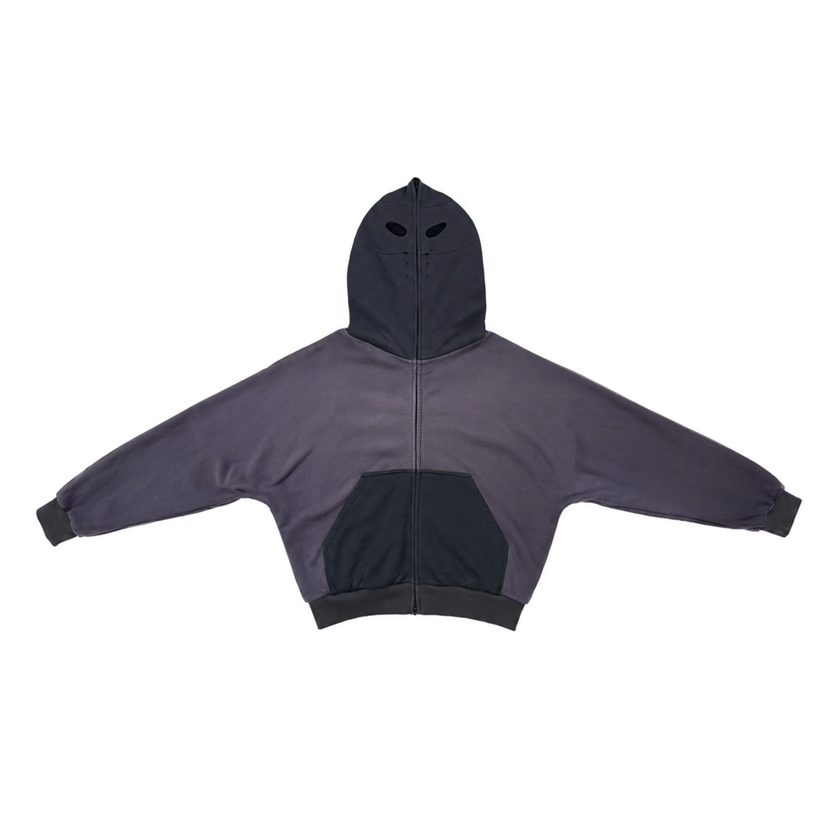 TN1 HOODIE (GREY AND PURPLE)