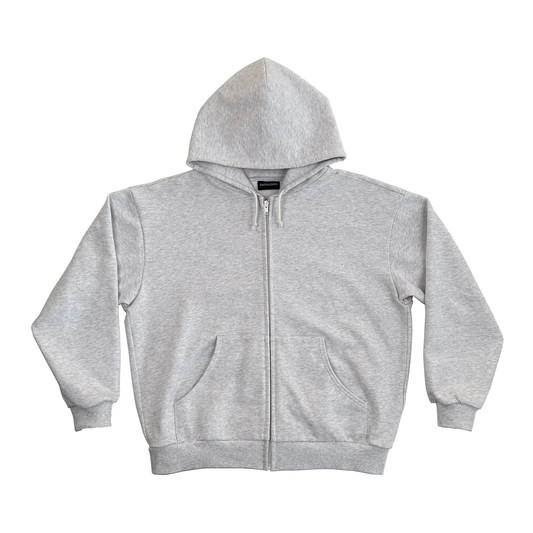 CREW HOODIE SLIM FIT (HEATHER GREY)