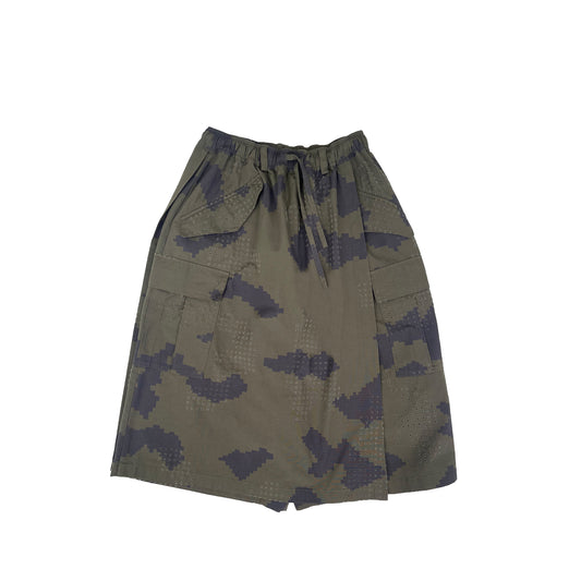 GRID CAMO OVERLAY SHORTS (ARMY GREEN)