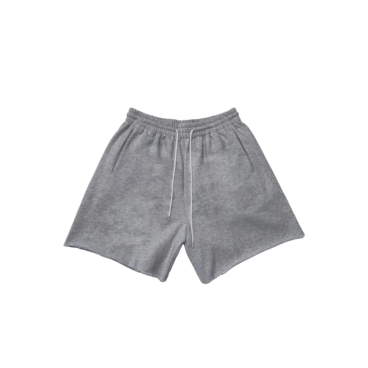 PLAIN SWEAT SHORTS (LIGHT GREY)