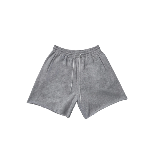PLAIN SWEAT SHORTS (LIGHT GREY)