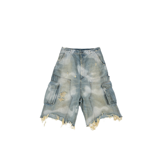 SKY CAMO CARGO SHORTS