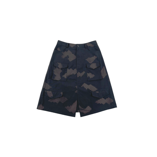 GRID CAMO FIELD SKIRT (BLACK)  PRE-ORDER