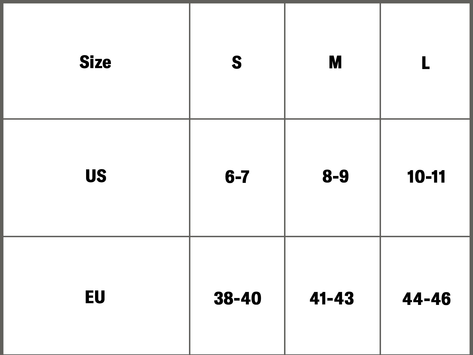 RECOVERY SLIDES (BLACK) size guide