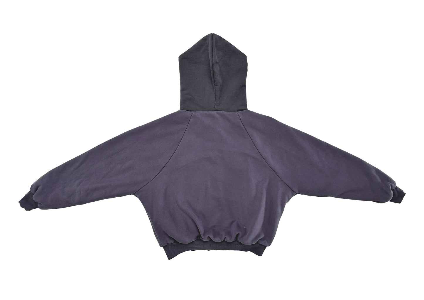 DOUBLE LAYERED TN1 HOODIE (GREY&PURPLE)